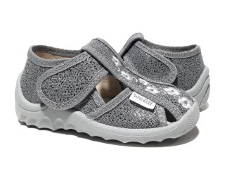 Маша 21-27 серая, цветы.