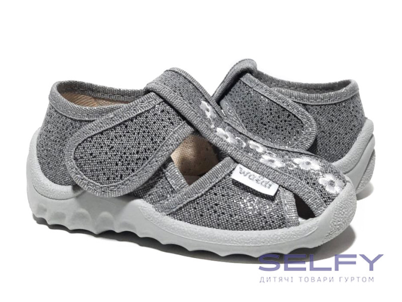 Маша 21-27 серая, цветы., Фото 1