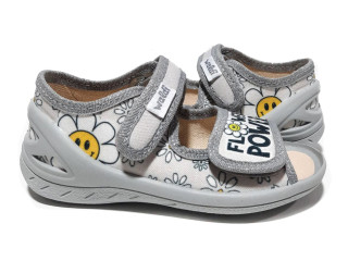 Ева 23-30 серая, цветы