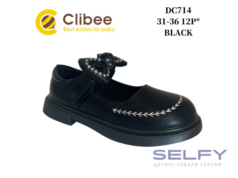 Туфлі Clibee DC714 black 31-36, Фото 1