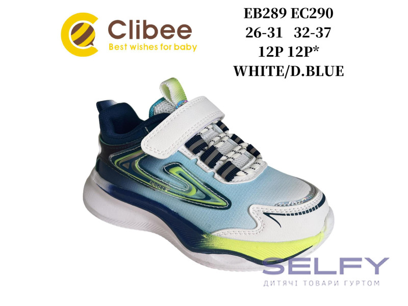 Кросівки дитячі Clibee EB289 white-d.blue 26-31, Фото 1