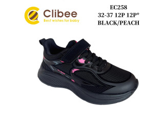 Кросівки дитячі Clibee EB258 black-peach 32-37