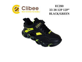 Кросівки дитячі Clibee EB280 black-green 33-38
