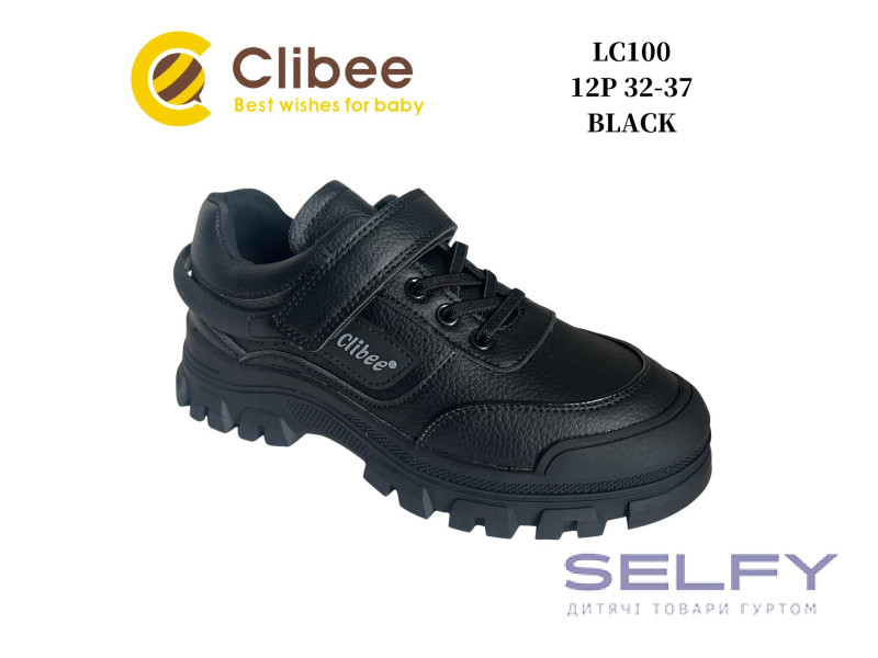 Кросівки дитячі Clibee LC100 black 32-37, Фото 1