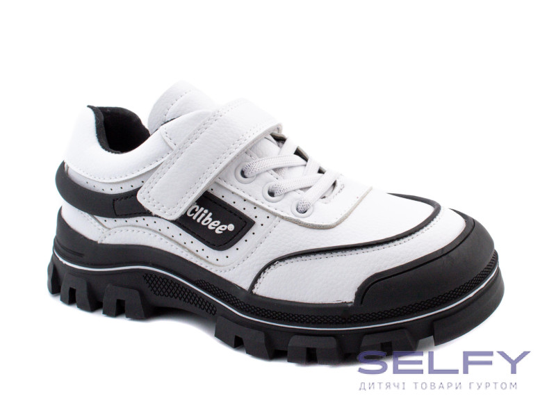 Кросівки дитячі Clibee LC100 white-black 32-37, Фото 1