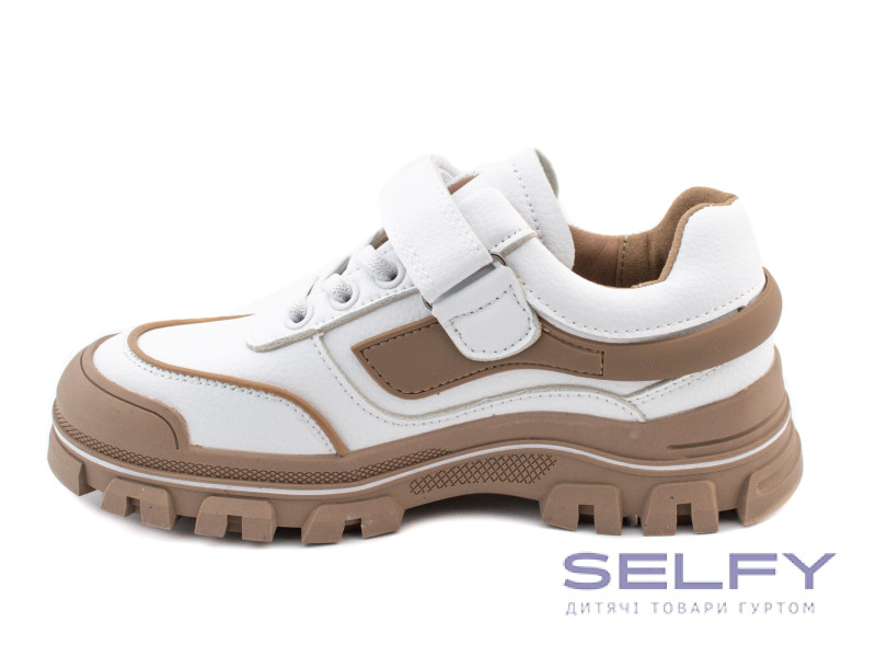 Кроссовки детские Clibee LC100 white-khaki 32-37, Фото 3
