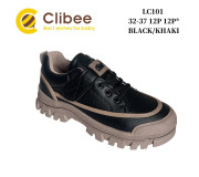 Кросівки дитячі Clibee LC101 black-khaki 32-37