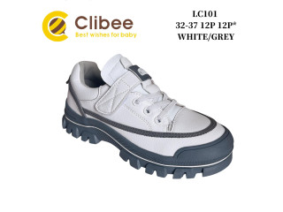 Кросівки дитячі Clibee LC101 white-grey 32-37