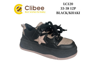 Кросівки дитячі Clibee LC120 black-khaki 33-38