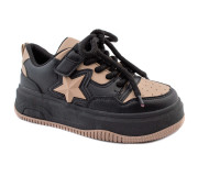 Кросівки дитячі Clibee LC120 black-khaki 33-38