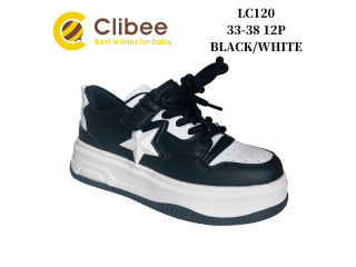 Кросівки дитячі Clibee LC120 black-white 33-38