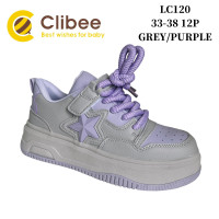 Кросівки дитячі Clibee LC120 grey-purple 33-38