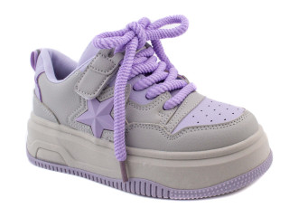 Кросівки дитячі Clibee LC120 grey-purple 33-38