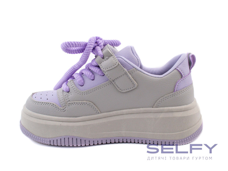Кроссовки детские Clibee LC120 grey-purple 33-38, Фото 3