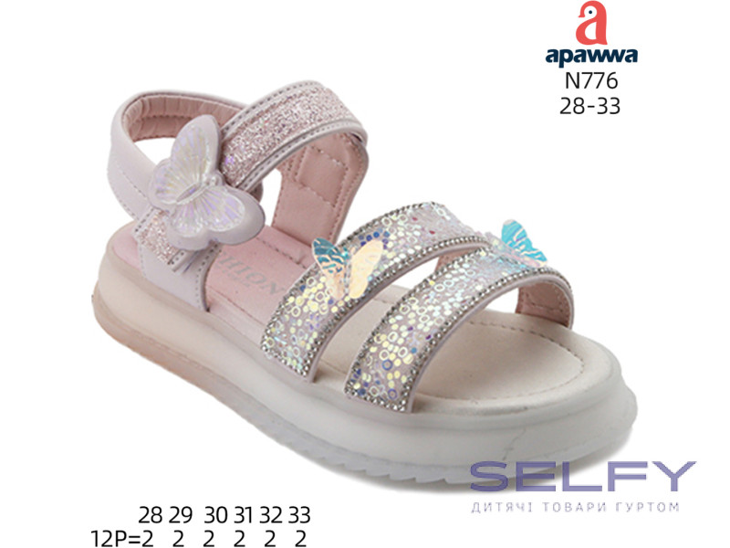 Босоніжки дитячі Apawwa N776 pink 28-33, Фото 1