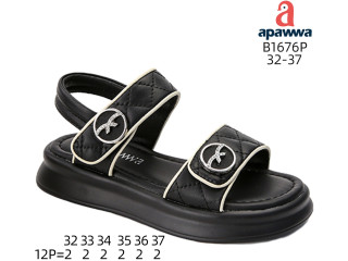 Босоніжки дитячі Apawwa B1676P black 32-37