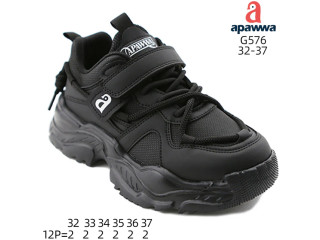 Кросівки дитячі  Apawwa G576 black 32-37