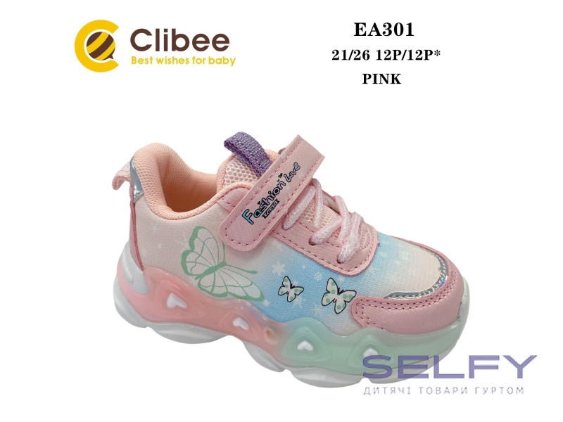 Кросівки дитячі Clibee EA301 pink 21-26, Фото 1