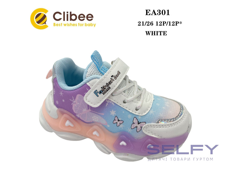 Кросівки дитячі Clibee EA301 white 21-26, Фото 1