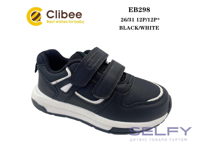 Кросівки дитячі Clibee EB298 black-white 26-31, Фото 1