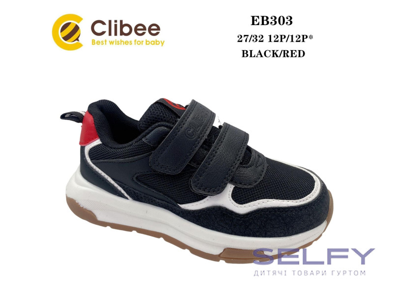 Кросівки дитячі Clibee EB303 black-red 27-32, Фото 1
