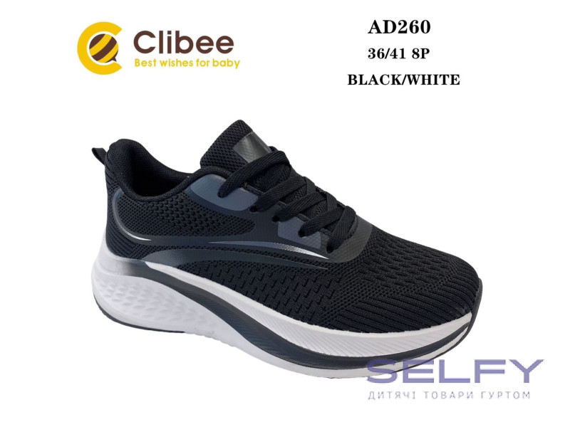 Кросівки Clibee AD260 black-white 36-41, Фото 1
