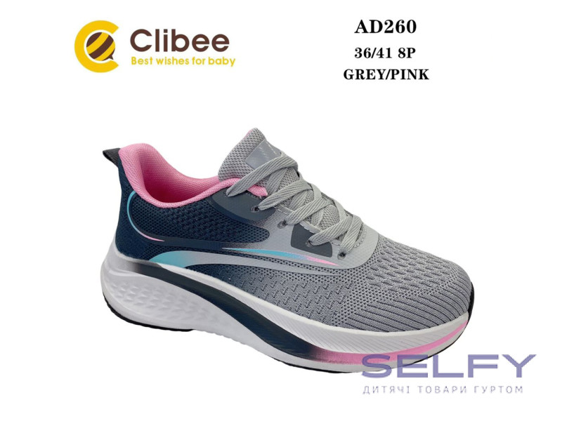 Кросівки Clibee AD260 grey-pink 36-41, Фото 1