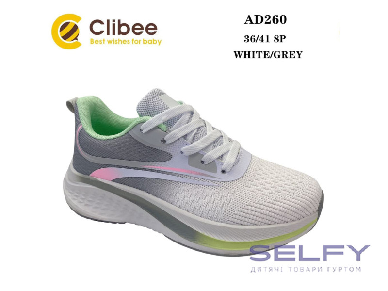Кросівки Clibee AD260 white-grey 36-41, Фото 1