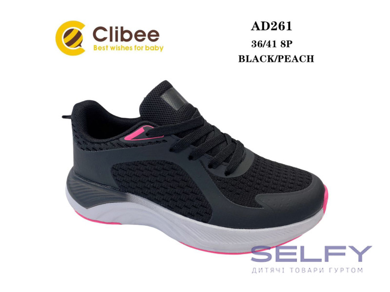 Кросівки Clibee AD261 black-peach 36-41, Фото 1