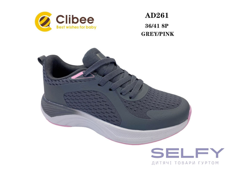 Кросівки Clibee AD261 grey-pink 36-41, Фото 1