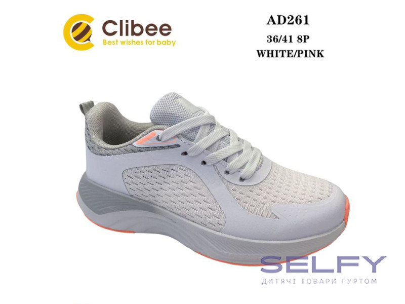 Кросівки Clibee AD261 white-pink 36-41, Фото 1