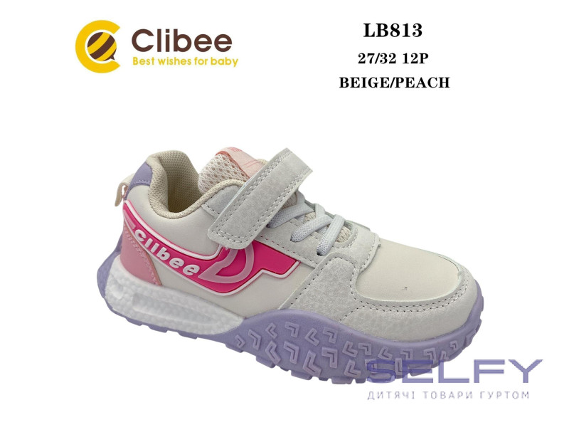 Кросівки дитячі Clibee LB813 beige-peach 27-32, Фото 1
