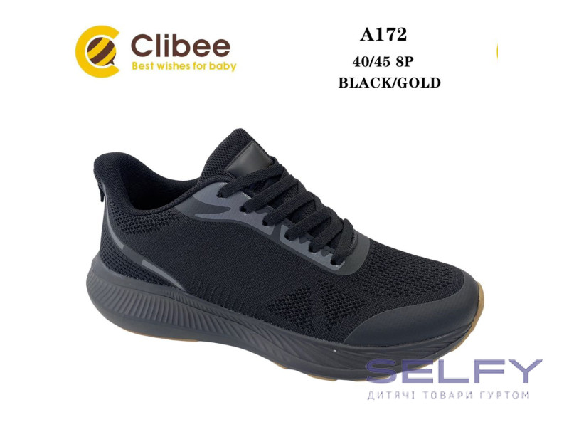 Кросівки Clibee A172 black-gold 40-45, Фото 1