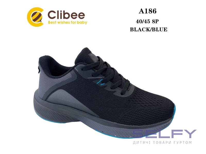 Кросівки Clibee A186 black-blue 40-45, Фото 1