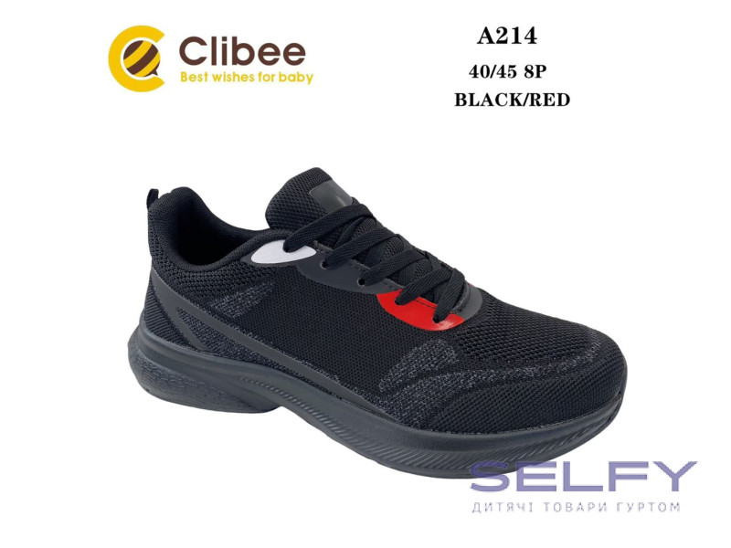 Кросівки Clibee A214 black-red 40-45, Фото 1