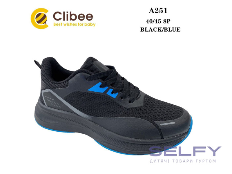 Кросівки Clibee A251 black-blue 40-45, Фото 1