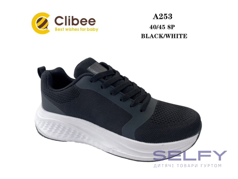 Кросівки Clibee A253 black-white 40-45, Фото 1