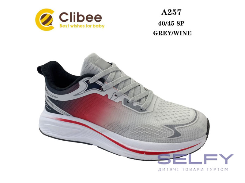 Кросівки Clibee A257 grey-wine 40-45, Фото 1
