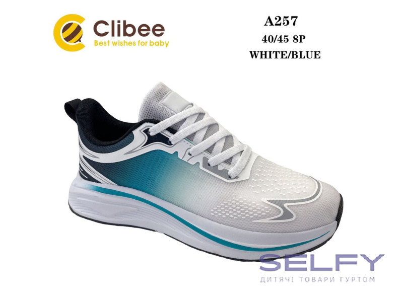 Кросівки Clibee A257 white-blue 40-45, Фото 1