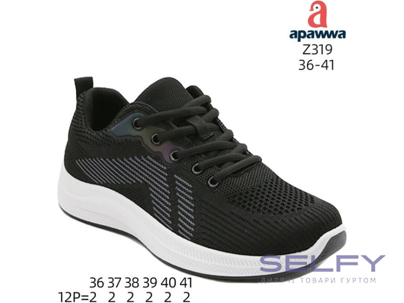 Кросівки дитячі  Apawwa Z319 black 36-41, Фото 1