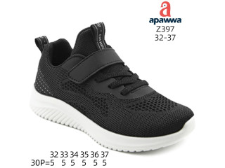 Кроссовки детские Apawwa Z397 black-w 32-37