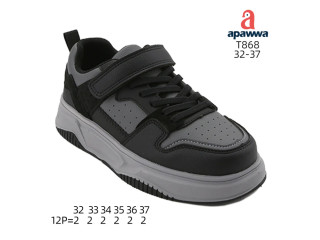 Кросівки дитячі  Apawwa T868 black-grey 32-37