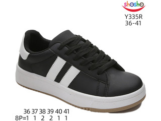 Кросівки дитячі ShoSho Y335P black 36-41
