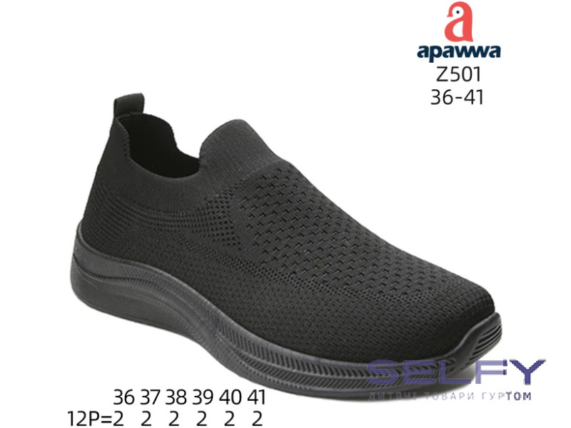 Кросівки  Apawwa Z501 black-b 36-41, Фото 1