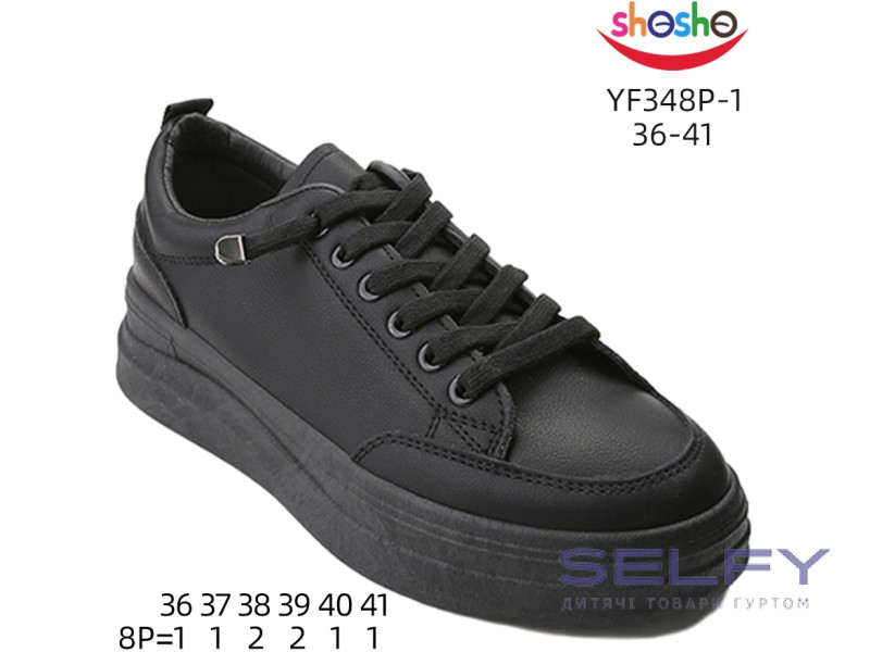 Кросівки дитячі  Apawwa-ShoSho YF348P-1 black 36-41, Фото 1