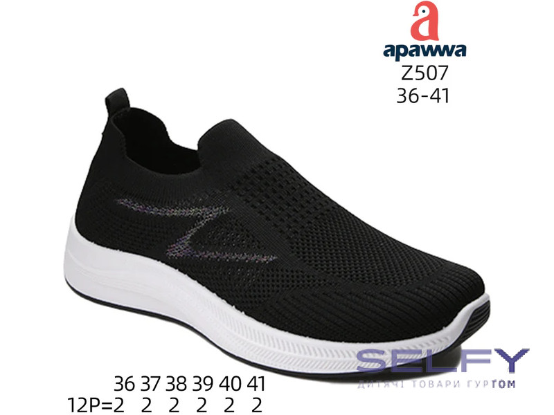 Кросівки  Apawwa Z507 black-w 36-41, Фото 1