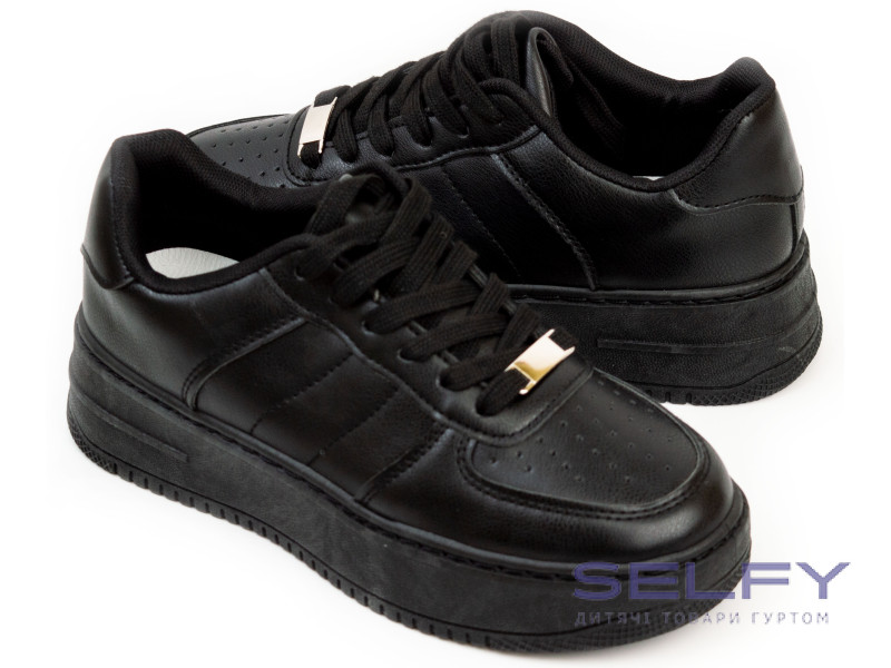 Кросівки дитячі Apawwa-ShoSho YF374P-1 black 36-41, Фото 1