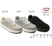 Кросівки дитячі ShoSho YF487P-1 black 36-41