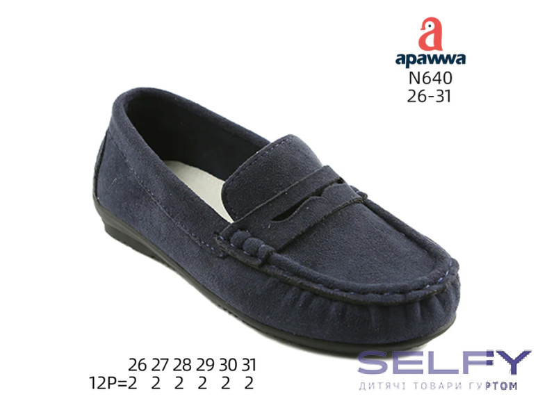 Туфли детские Apawwa N640 navy 26-31, Фото 1