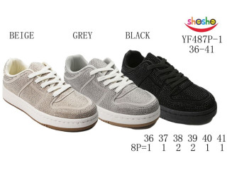 Кросівки дитячі ShoSho YF487P-1 grey 36-41